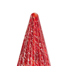 Red Glass Christmas Tree Tabletop - ironyhome
