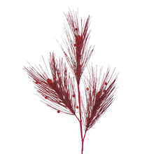 Red Glitter Christmas Tree Pick - Set of 6 - ironyhome