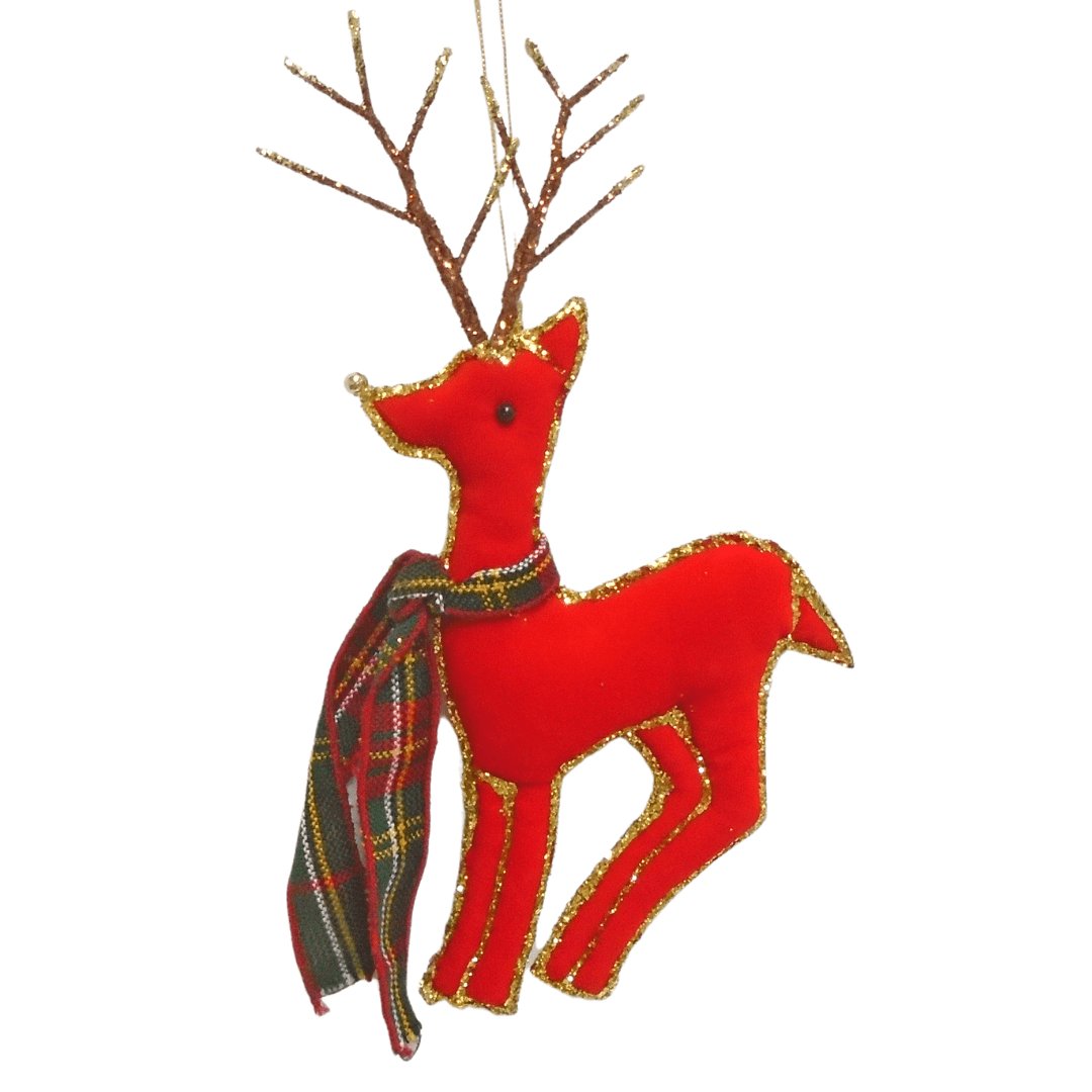 Red Highland Deer Ornament