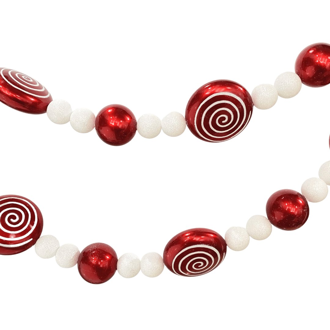 Red Lolly Candy Festive Garland