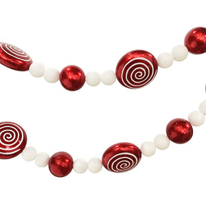 Red Lolly Candy Festive Garland