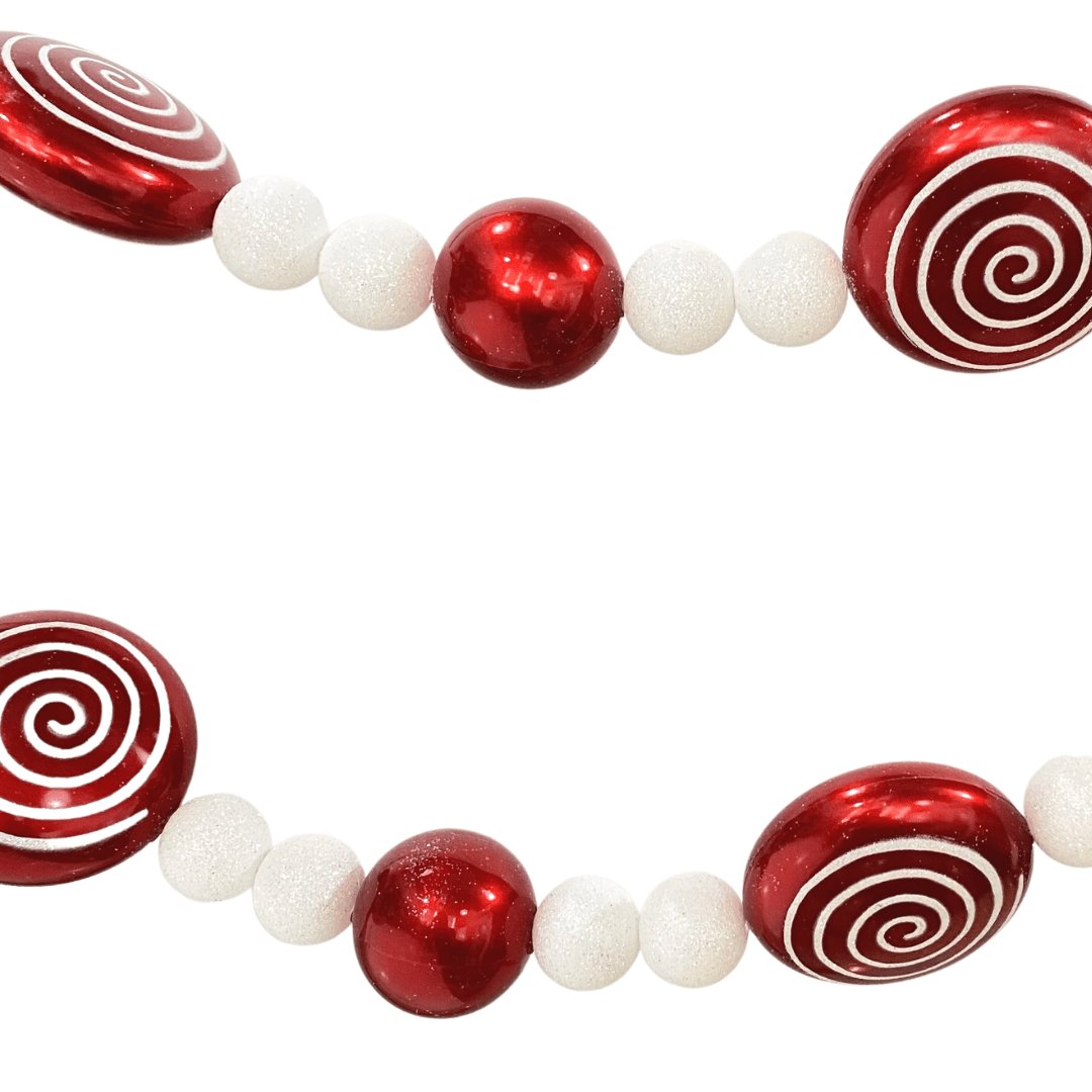 Red Lolly Candy Festive Garland