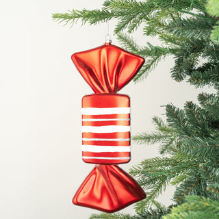 Red Metallic Candy with White and Silver Glitter - Set of 4 - ironyhome