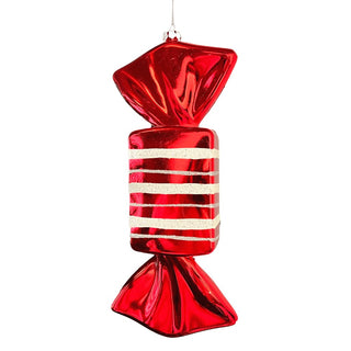 Red Metallic Candy with White and Silver Glitter - Set of 4 - ironyhome