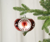 Red & Silver Concave Onion Ornament - ironyhome