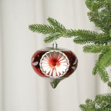 Red & Silver Concave Onion Ornament - ironyhome
