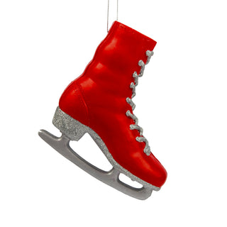 Red & Silver Ice Skate Ornament - Set of 6 - ironyhome