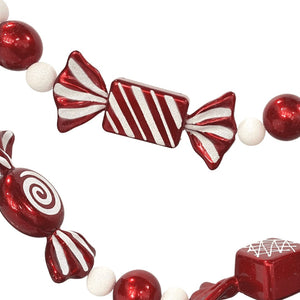 Red Toffee Candy Festive Garland - ironyhome
