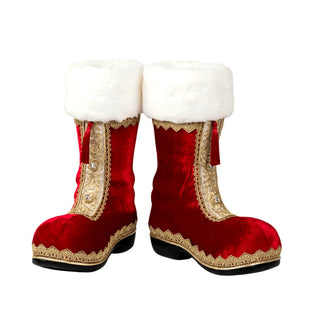 Red Vintage Santa Boot Festive Packaging - ironyhome