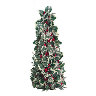 Red Winterberry and Holly Leaf Table Top - ironyhome