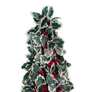 Red Winterberry and Holly Leaf Table Top - ironyhome