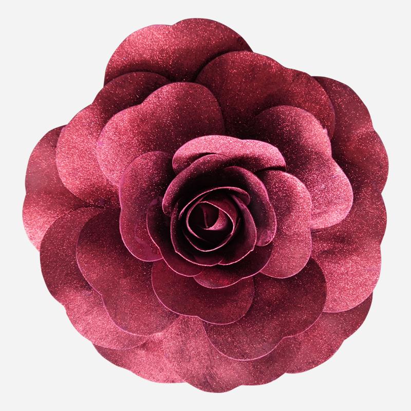 Rose Flower Head Clip On-Red - ironyhome