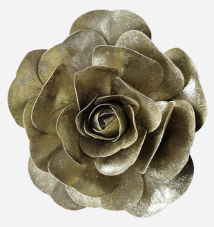 Rose Flower Head Gold - ironyhome