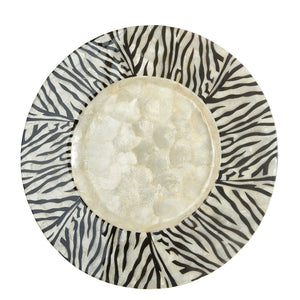 Lacquer Charger Plate in Animal print - Set of 4