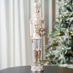 Rustic Nutcrackers on Drum Table Top