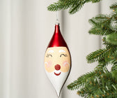 Santa Claus Face Finial Ornament - Set of 6 - ironyhome