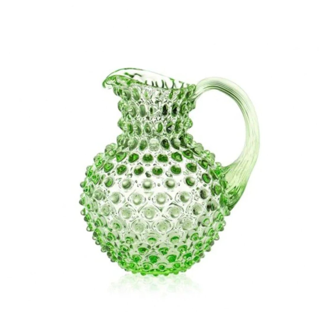 Seaglass Green Hand-blown Water Jug