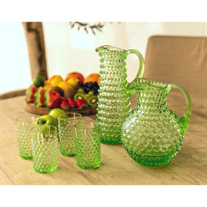 Seaglass Green Hand-blown Glass - Set of 2