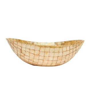 Seashell Symphony Boat Bowl - Gold