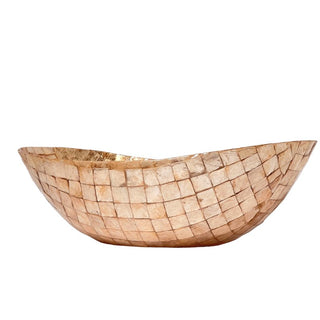 Seashell Symphony Boat Bowl - Gold - ironyhome