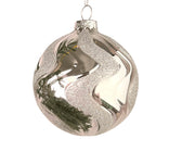Silver Blended Ball Ornament - Set of 6 - ironyhome
