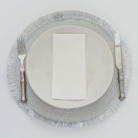Silver Bohemia Jute Placemat - Set of 4 - ironyhome