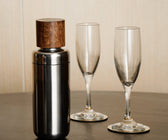 Silver Cocktail Shaker with Wooden Top - ironyhome