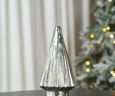 Silver Glass Christmas Tree Tabletop - ironyhome