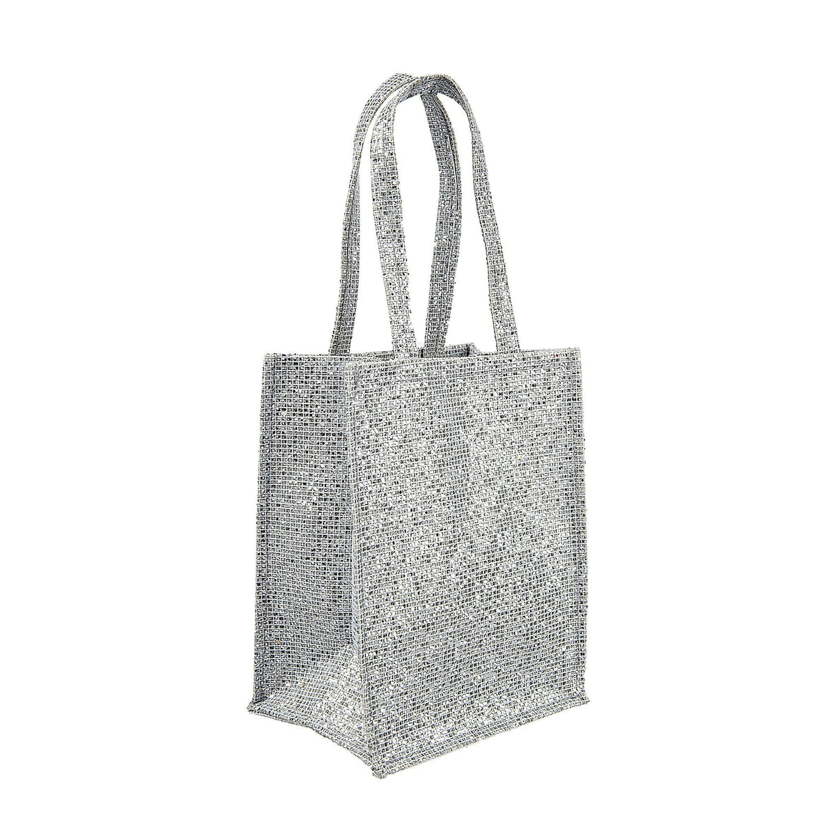 Silver Glitter Bag Ornament