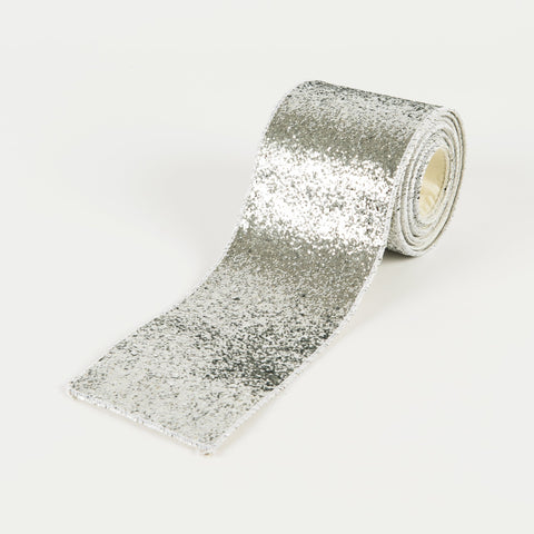 Silver Glittered Ribbon - ironyhome