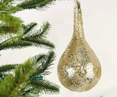 Silver Radish Ornament with Champagne Sugar Detailing - Set of 4 - ironyhome