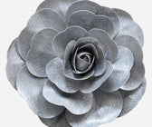 Silver Rose flower Head - ironyhome