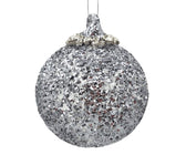 Silver Stud Gilded Grey Ornament - Set of 4 - ironyhome
