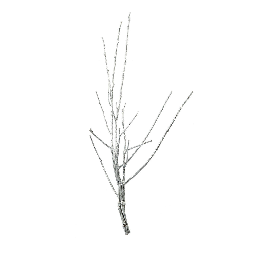 Silver Twig Filler with Capiz Shells - Set of 4 - ironyhome