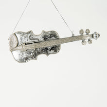 Silver Violin Festive Ornament - Set of 4 - ironyhome