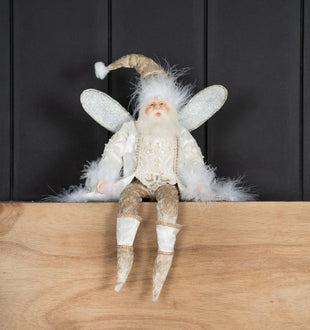 Sitting Santa Fairy in Dreamy Cream - Small - ironyhome