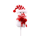 Snowman with Candy Cane Tree Pick - ironyhome