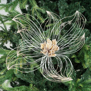 Taupe Wired Blooming Flower Pick - Set of 2 - ironyhome