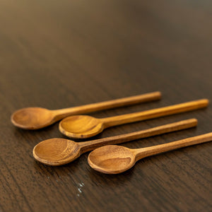 Teak Wood Thin Spoons - Small - ironyhome