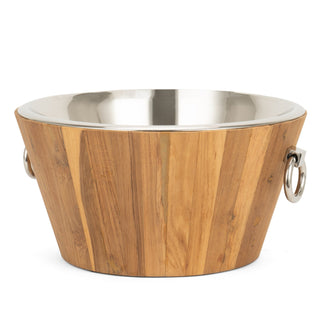 Teakwood Wine Cooler Tub - ironyhome