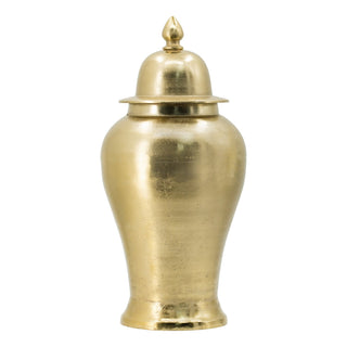 Theon Chiseled Gold Ginger Jar - ironyhome