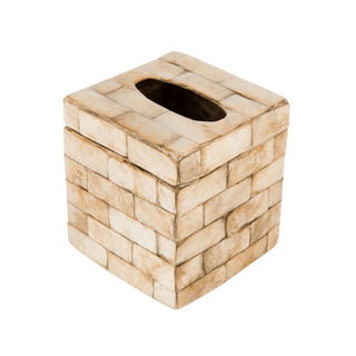 TISSUE HOLDER - GOLDEN BRICKS - ironyhome