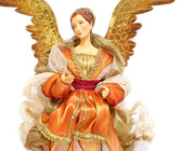 Tori Flying Angel Ornament - Copper Gold - ironyhome