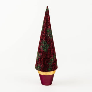 Traditional Pot Base Wine Cone Tree Table Top - ironyhome