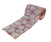 Traditional Swirl Festive Ribbon with Glitter Detailing - ironyhome