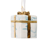 Trinket Glazed Marble Gift Box Ornament - Set of 6 - ironyhome