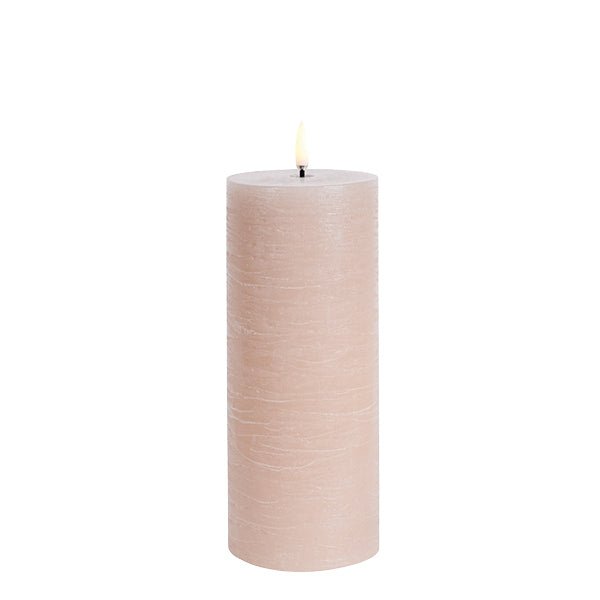 Uyuni Beige Pillar Candle Large