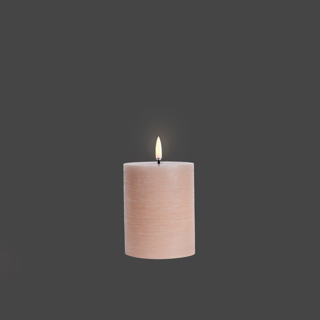 Uyuni Beige Pillar Candle Small - ironyhome