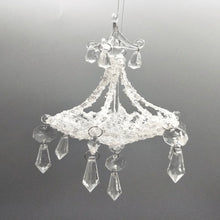 White Crystal Christmas Chandelier Ornament - Set of 4 - ironyhome