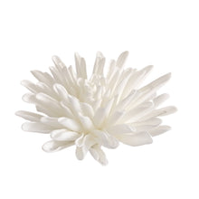 White Dahlia Flower Ornament - Set of 6 - ironyhome